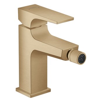 Baterie pentru bideu Hansgrohe Metropol, cu ventil push-open, bronz periat